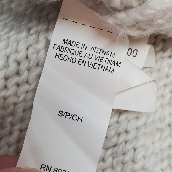 Lucky Brand Sweater Women Size Small Beige Crochet Cotton - Picture 8 of 9